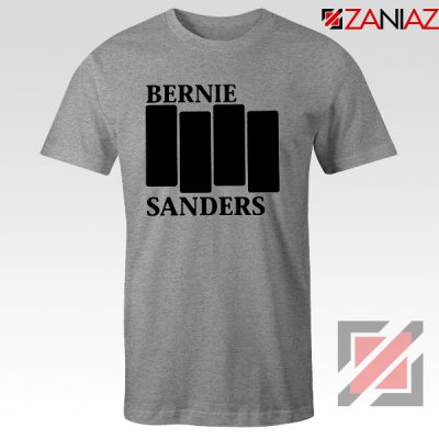 Bernie Sanders Black Flag Grey Tshirt