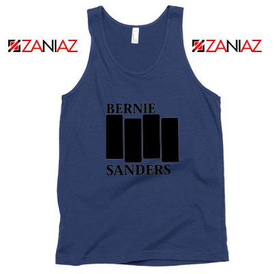 Bernie Sanders Black Flag Navy Tank Top