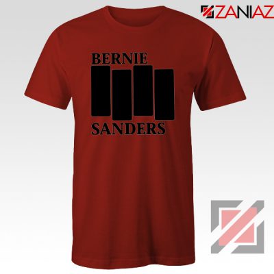 Bernie Sanders Black Flag Red Tshirt