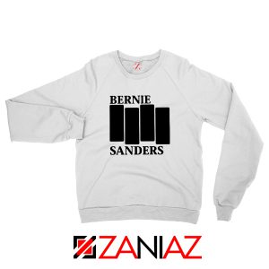 Bernie Sanders Black Flag White Sweatshirt