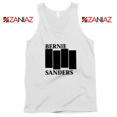 Bernie Sanders Black Flag White Tank Top