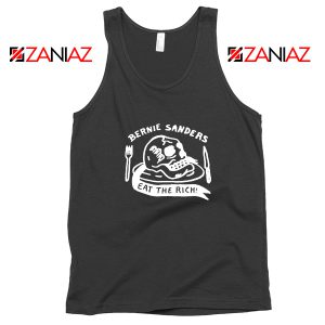 Bernie Sanders Eat The Rich Black Tank Top