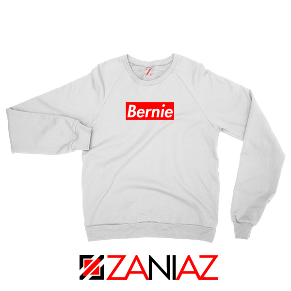 Bernie Parody White Sweater