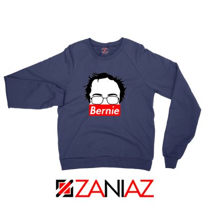 Bernie Silhouette Navy Sweatshirt