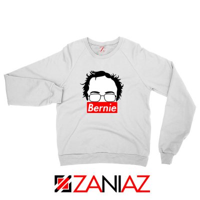 Bernie Silhouette White Sweatshirt