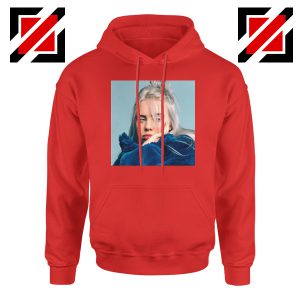 Billie Eilish Artist Red Hoodie