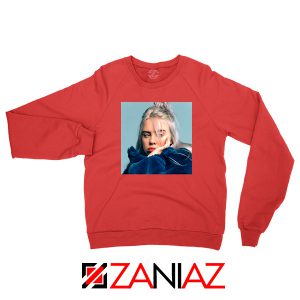Billie Eilish Artist Red Sweatshirt