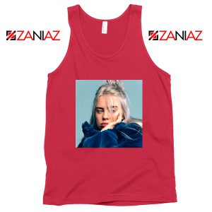 Billie Eilish Artist Red Tank Top