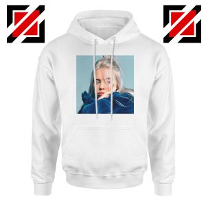 Billie Eilish Artist White Hoodie