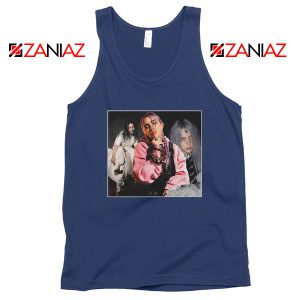 Billie Eilish Concert Tour Navy Blue Tank Top
