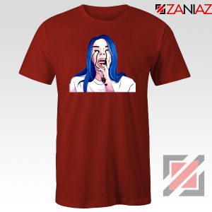 Billie Eilish Crying Red Tshirt
