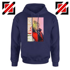 Billie Eilish Pirate Navy Blue Hoodie