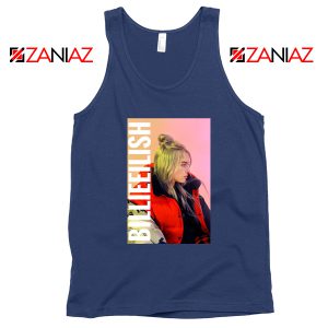Billie Eilish Pirate Navy Blue Tank Top