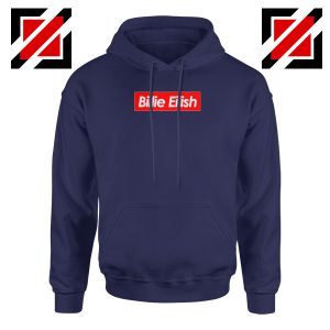Billie Eilish Parody Navy Blue Hoodie