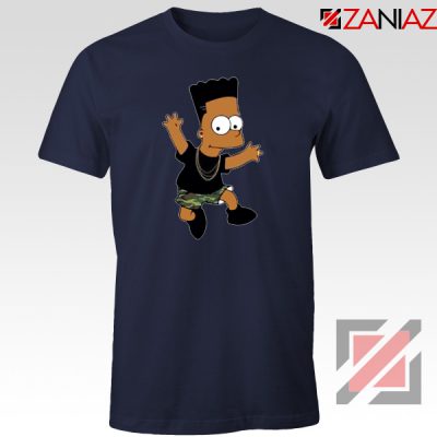 Black Bart Simpson Navy Tshirt