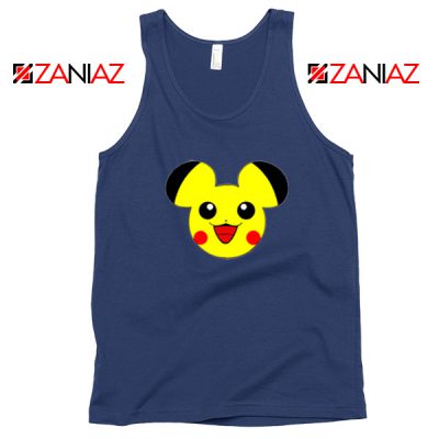Buy Pikachu Mickey Navy Blue Tank Top
