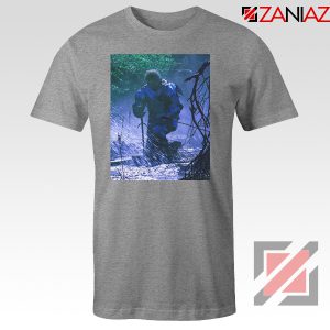 Circles Kneeling Post Malone Grey Tee Shirt