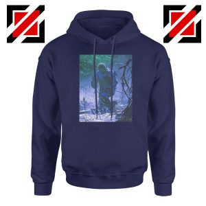 Circles Kneeling Post Malone Navy Hoodie