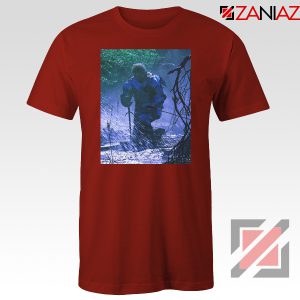 Circles Kneeling Post Malone Red Tee Shirt