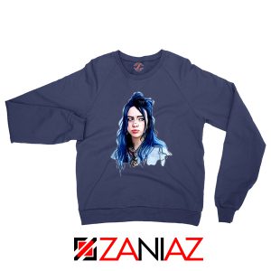 Eilish American Singer Navy Blue Sweatshirt