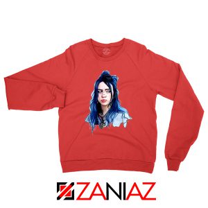 Eilish American Singer Red Sweatshirt