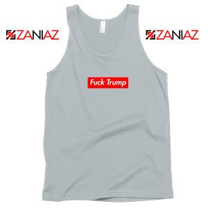 Fucktrump Funny Grey Tank Top