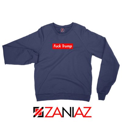 Fucktrump Funny Navy Sweater