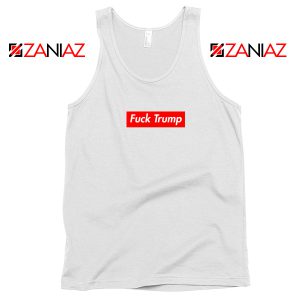 Fucktrump Funny White Tank Top