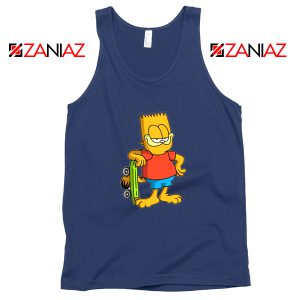 Garfield Simpson Navy Tank Top