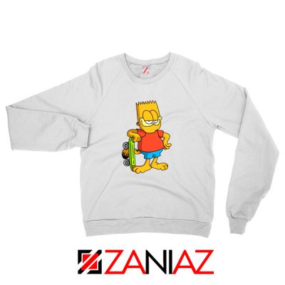Garfield Simpson White Sweatshirt