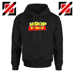 Hoop Story Funny Black Hoodie