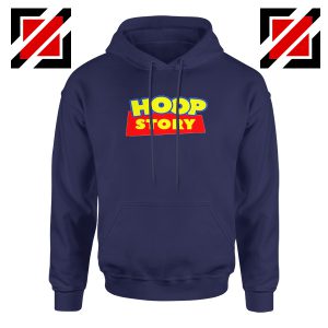 Hoop Story Funny Navy Blue Hoodie