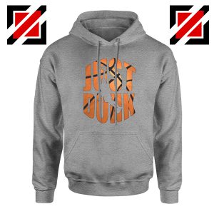 Just Dunk It Basketball Sport Grey Hoodie