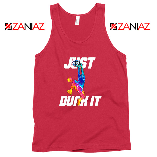 Just Dunk It Slam Dunk Red Tank Top