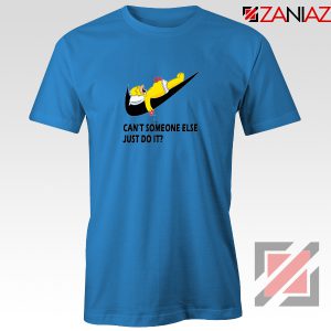 Lazy Homer Simpson Blue Tshirt