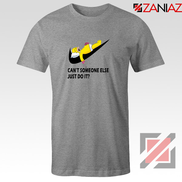 Lazy Homer Simpson Grey Tshirt