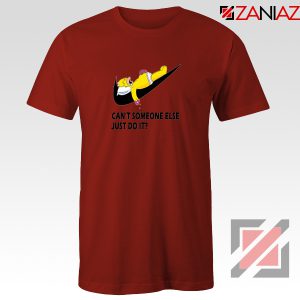 Lazy Homer Simpson Red Tshirt