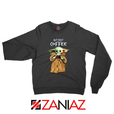 Mandalorian Coffee Baby Yoda Sweatshirt