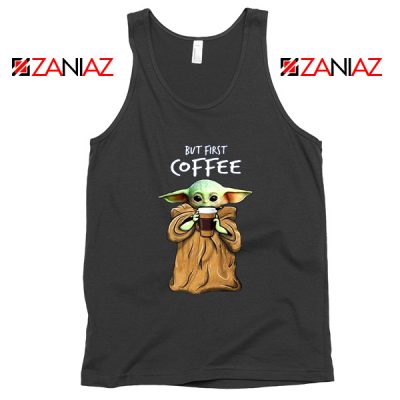 Mandalorian Coffee Baby Yoda Tank Top