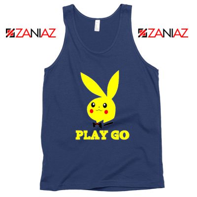Play Go Pikachu Navy Blue White Tank Top