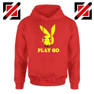 Play Go Pikachu Playboy Red Hoodie