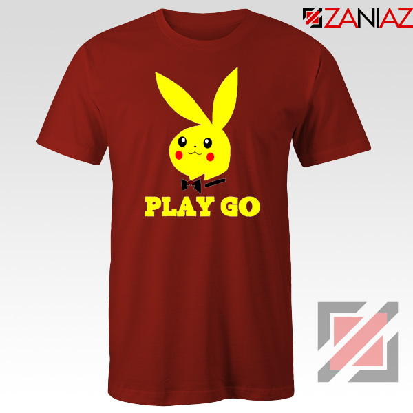 Play Go Pikachu Playboy Red Tshirt