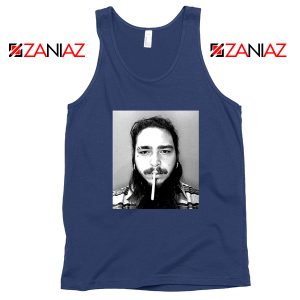 Post Malone Cigarette Navy Tank Top