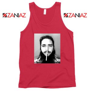 Post Malone Cigarette Red Tank Top