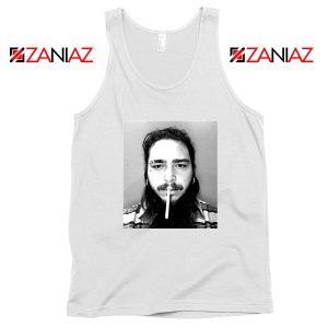 Post Malone Cigarette White Tank Top