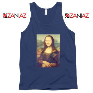 Post Malone Parody Monalisa Navy Tank Top