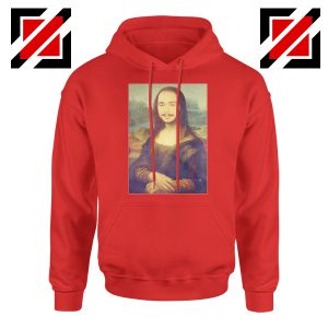 Post Malone Parody Monalisa Red Hoodie