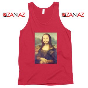 Post Malone Parody Monalisa Red Tank Top