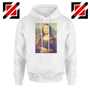 Post Malone Parody Monalisa White Hoodie