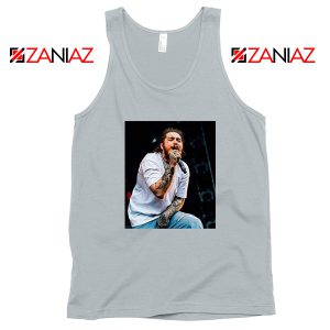 Post Malone Rapper Grey Tank Top